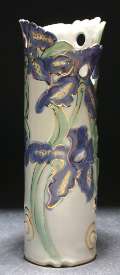 14" Medium vase, Iris pattern