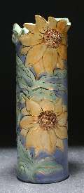 14" Medium vase, Sunflower pattern