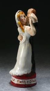 Portrait Wedding Cake Topper