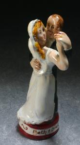 Portrait Wedding Cake Topper