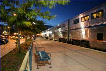 The Amtrak Empire Builder, east bound 11:57pm, Spokane, Washington on 8/17/2007.